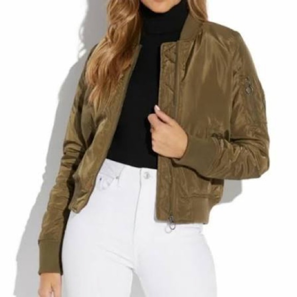 Timing Army Green Bomber Jacket